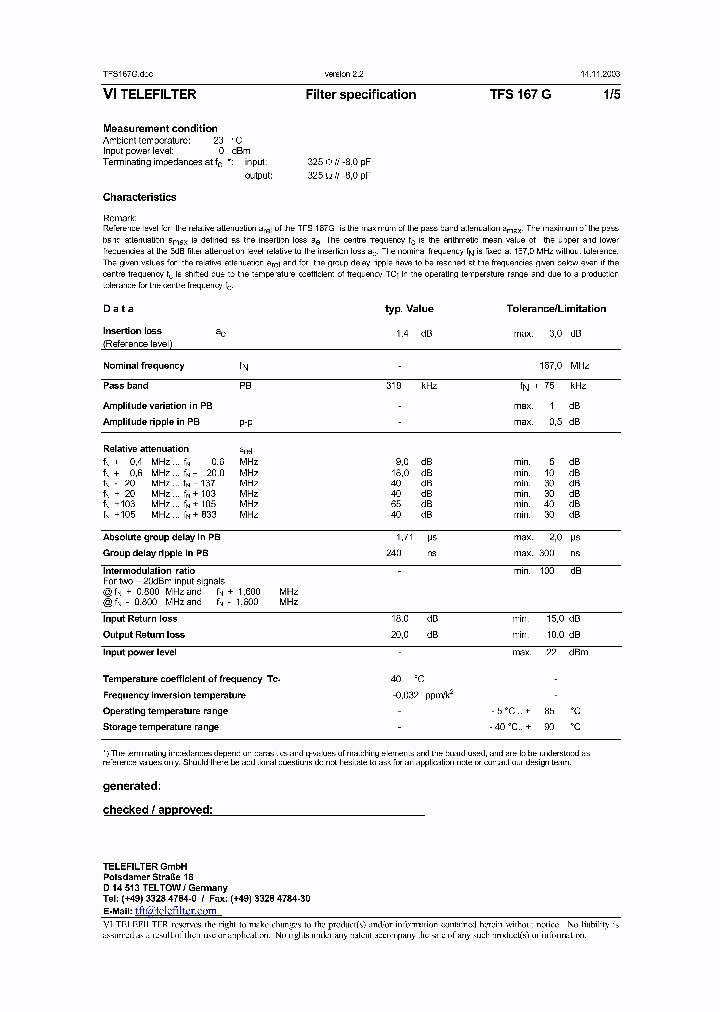 TFS167G_1324438.PDF Datasheet