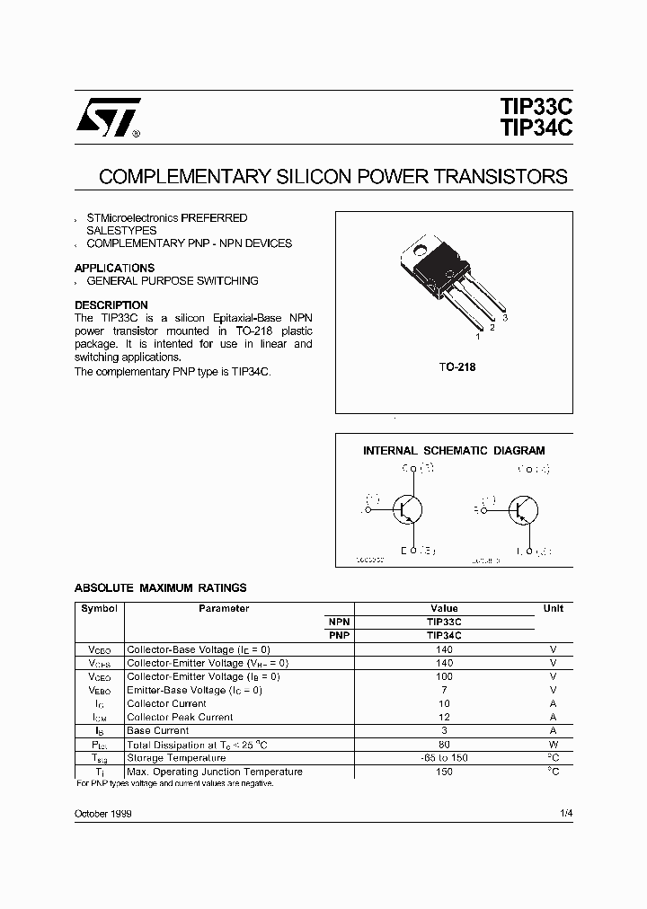 TIP34C_1325328.PDF Datasheet