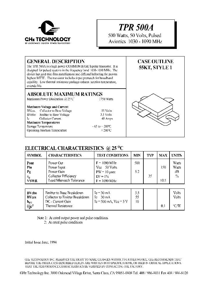 TPR500A_1328146.PDF Datasheet