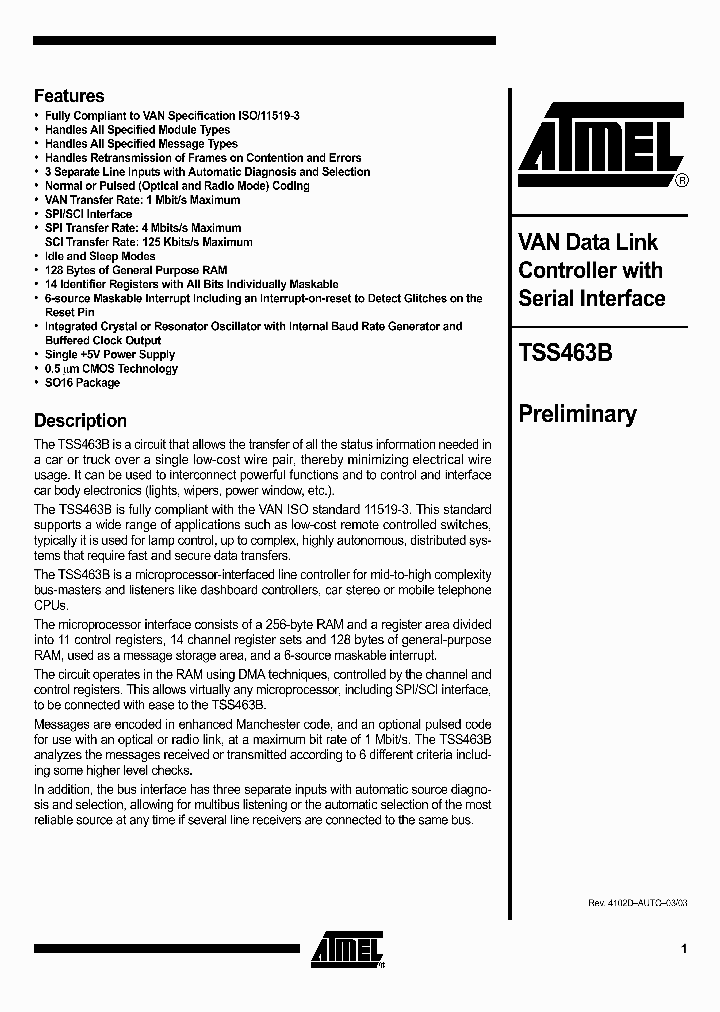 TSS463B-TESA_1329721.PDF Datasheet
