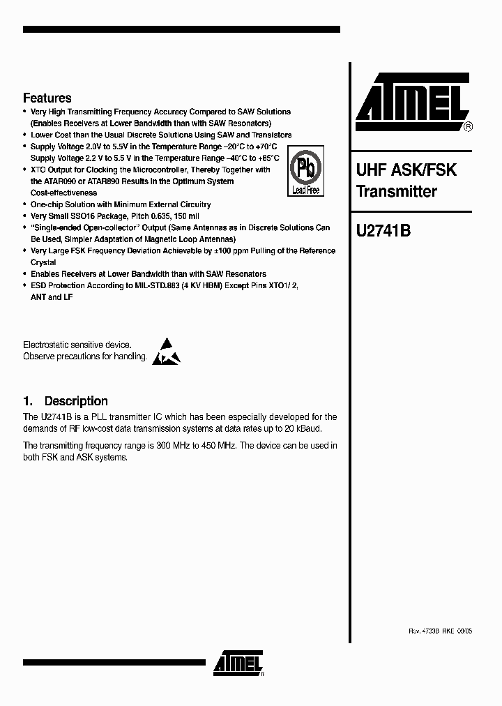 U2741B05_1330123.PDF Datasheet