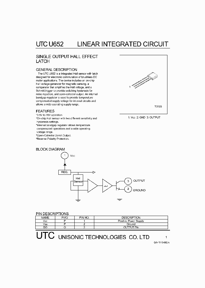 U652_1330342.PDF Datasheet