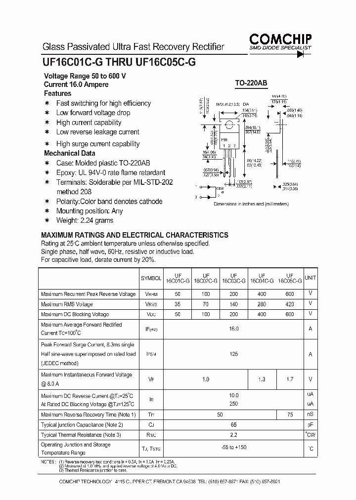 UF16C05C-G_1330954.PDF Datasheet