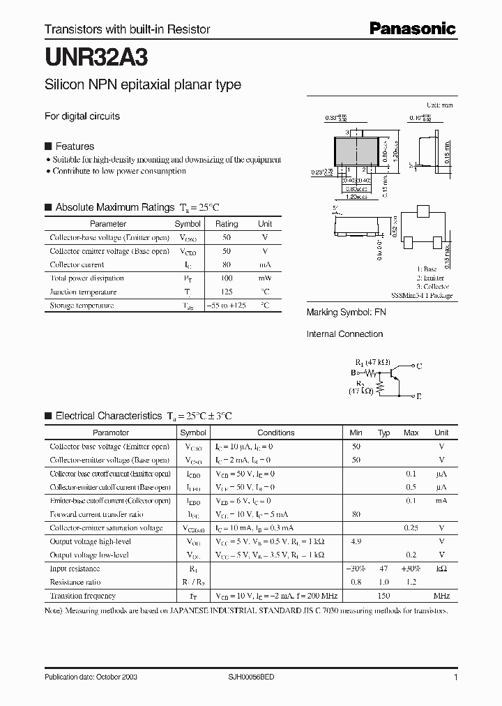 UNR32A3_1073941.PDF Datasheet