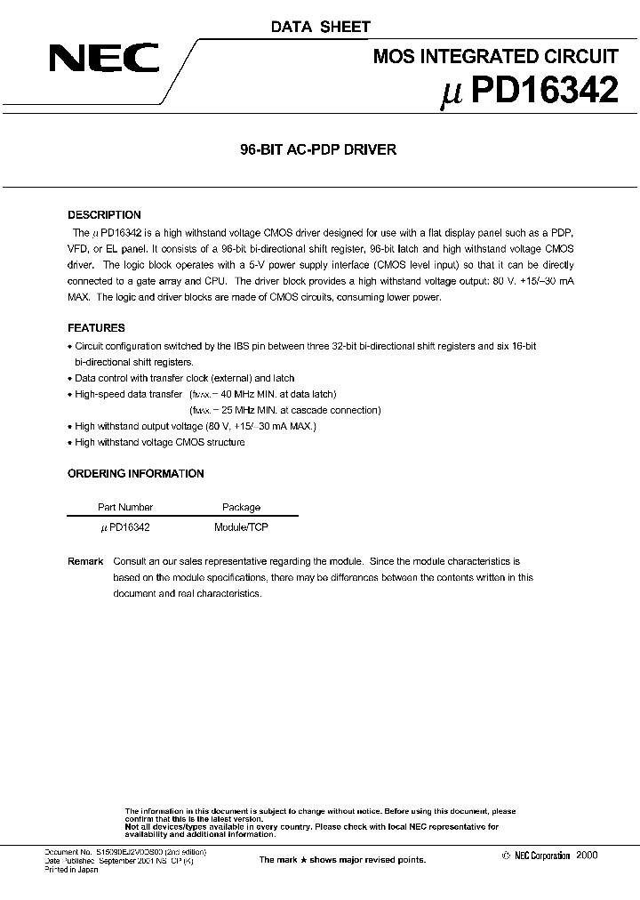 UPD16342_1088056.PDF Datasheet