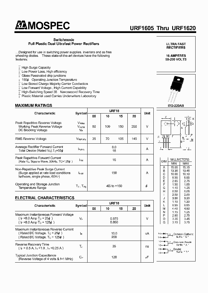 URF1620_1332806.PDF Datasheet