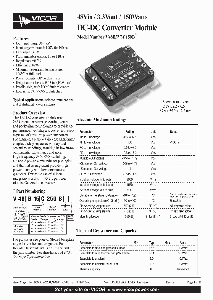 V48B3V3C150B_1055142.PDF Datasheet