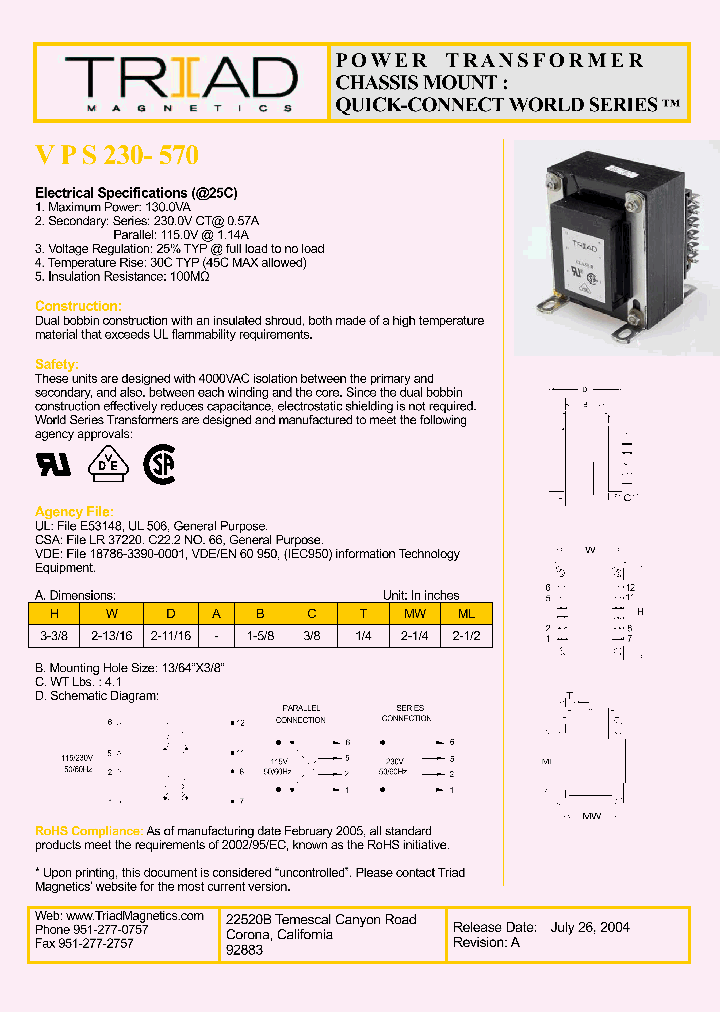 VPS230-570_1334872.PDF Datasheet