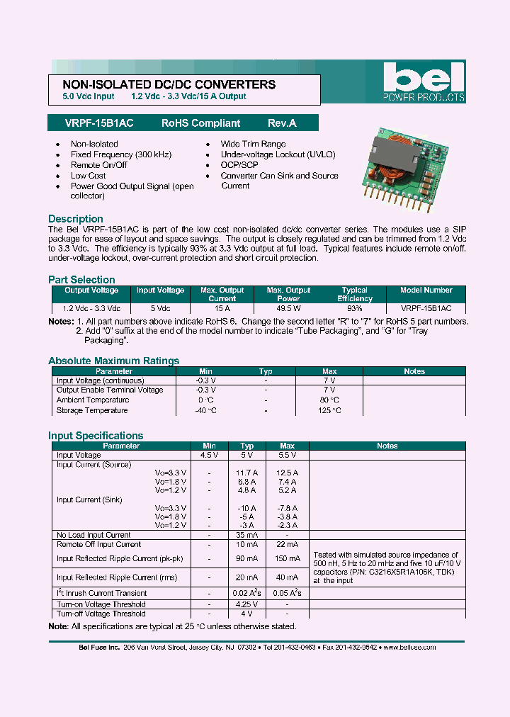 VRPF-15B1AC_1334976.PDF Datasheet