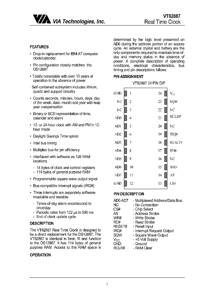 VT82887_1033428.PDF Datasheet