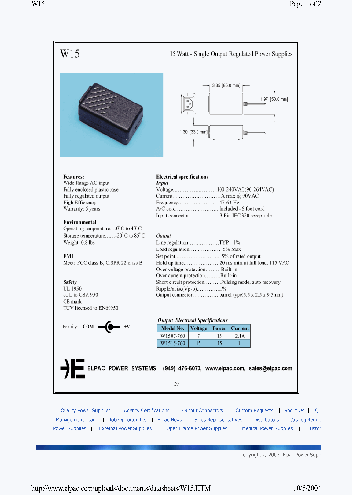 W15_1040287.PDF Datasheet