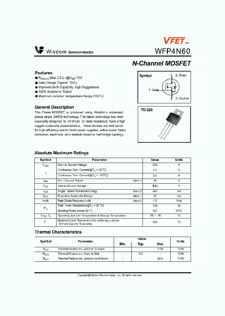 WFP4N60_1336048.PDF Datasheet