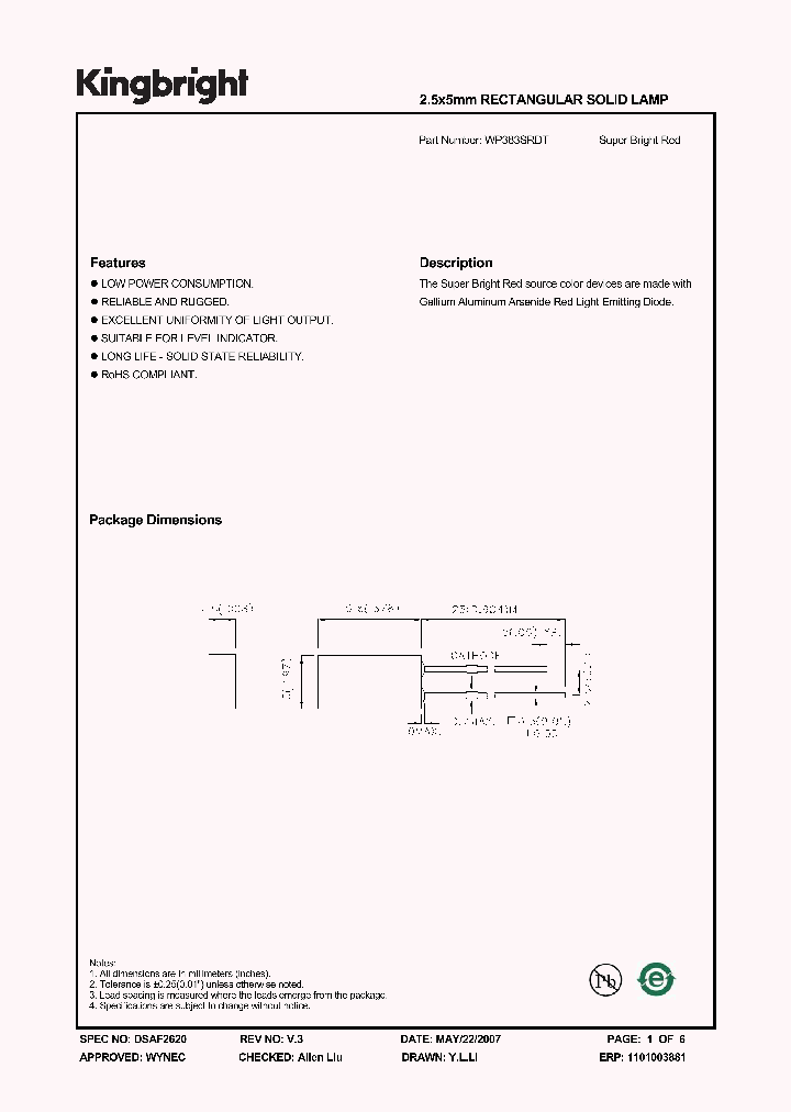 WP383SRDT_1336534.PDF Datasheet