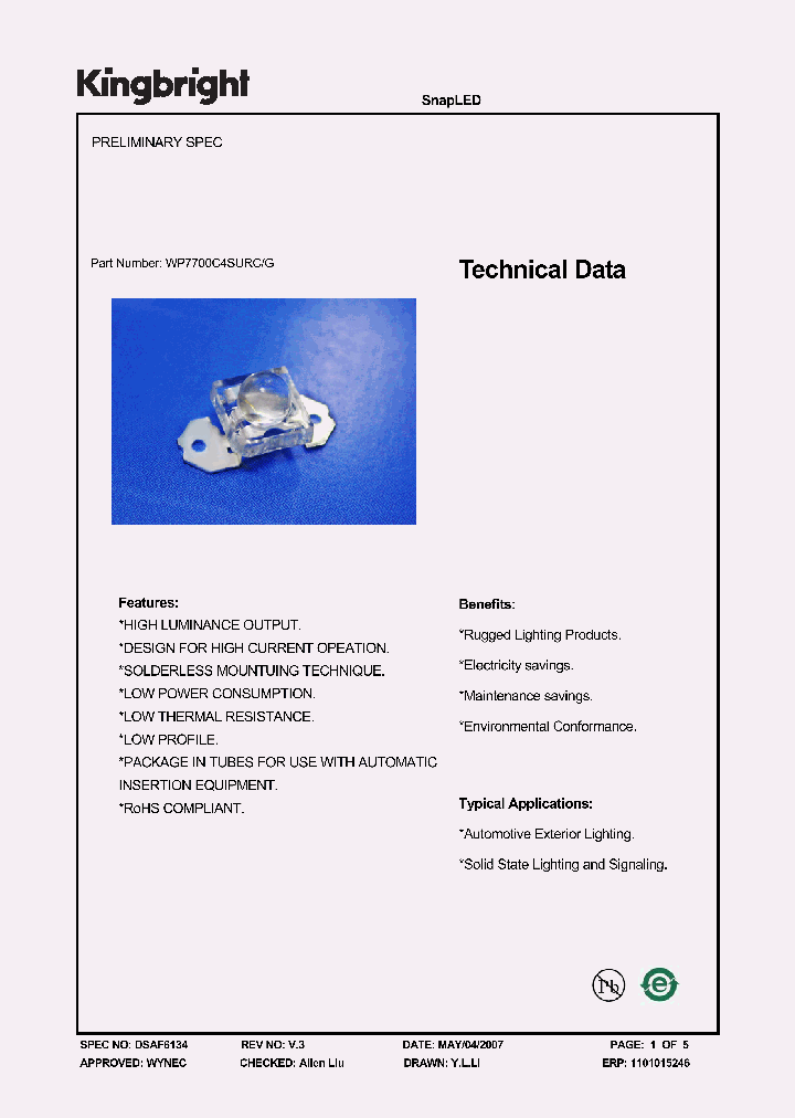WP7700C4SURCG_1336728.PDF Datasheet