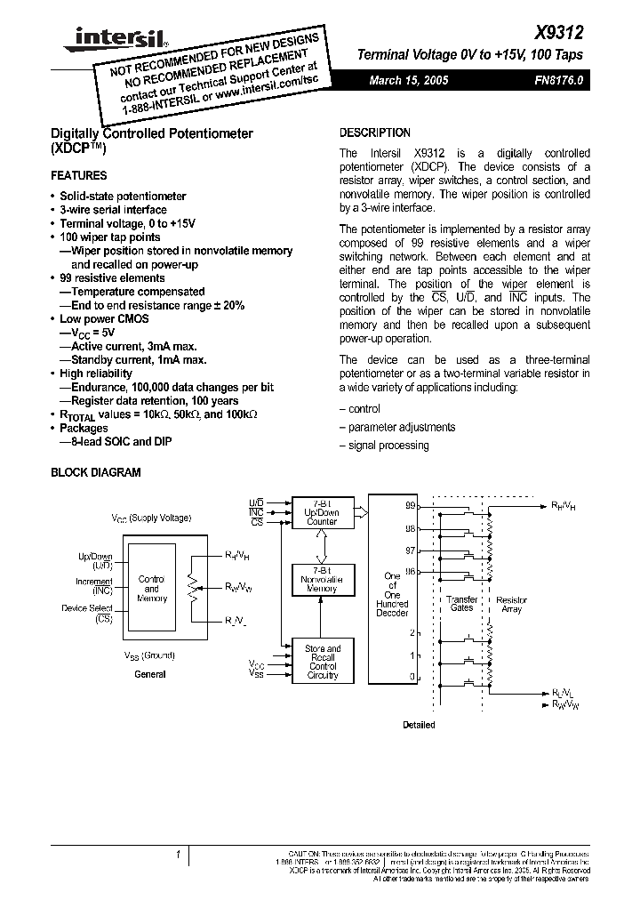 X9312_1089929.PDF Datasheet