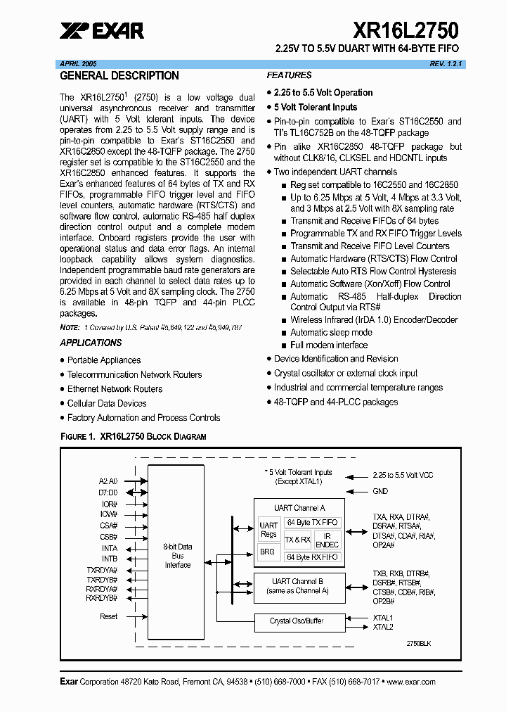 XR16L2750CJ_1188620.PDF Datasheet