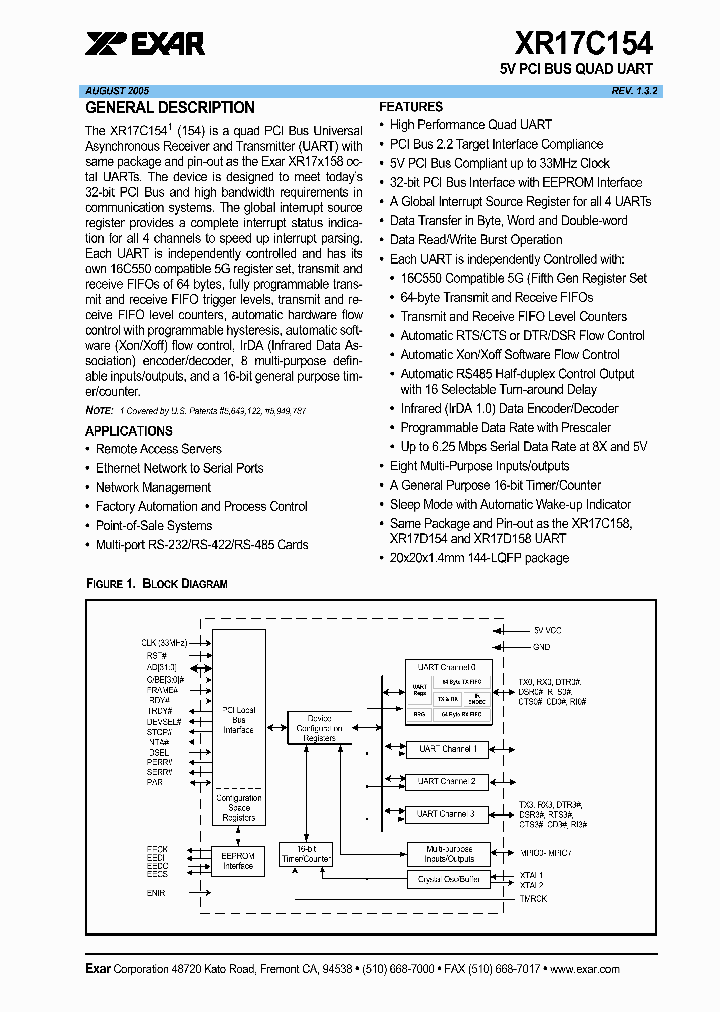 XR17C15405_1338211.PDF Datasheet
