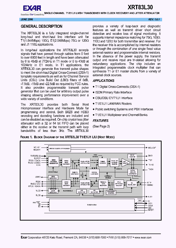 XRT83L3006_1338407.PDF Datasheet
