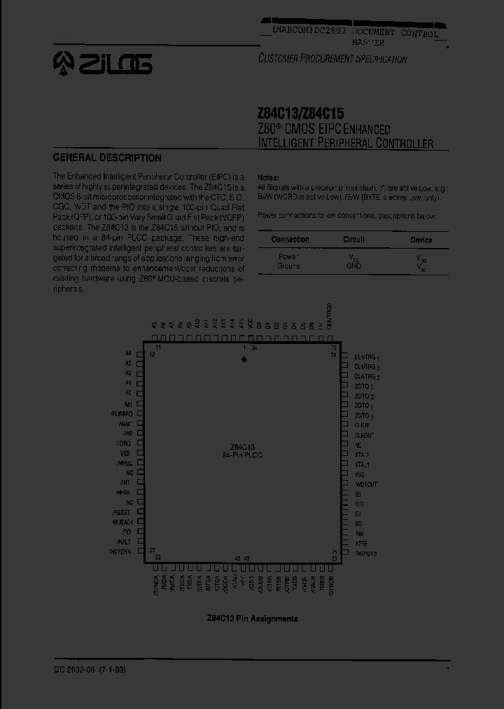 Z84C1306_1028725.PDF Datasheet