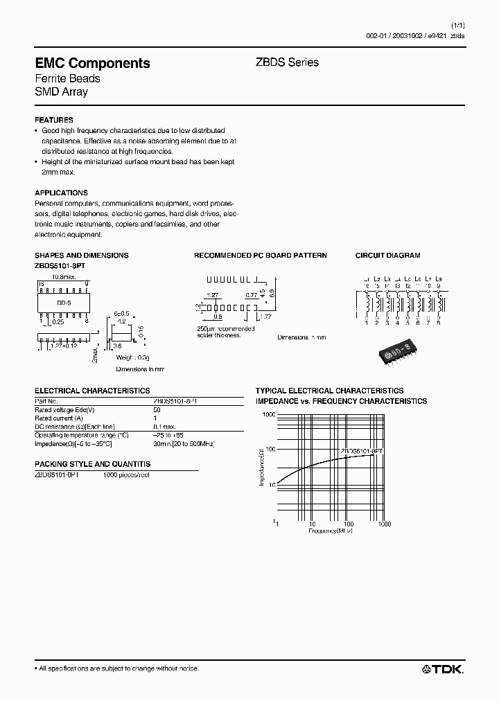 ZBDS5101-8PT_1338985.PDF Datasheet