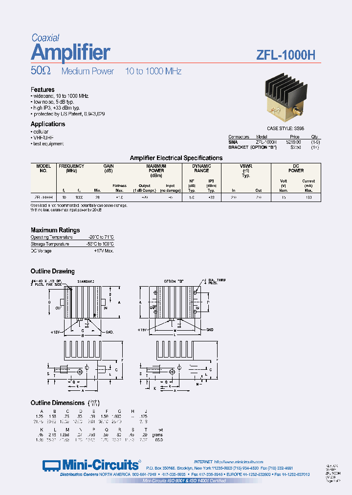 ZFL-1000H_1339035.PDF Datasheet