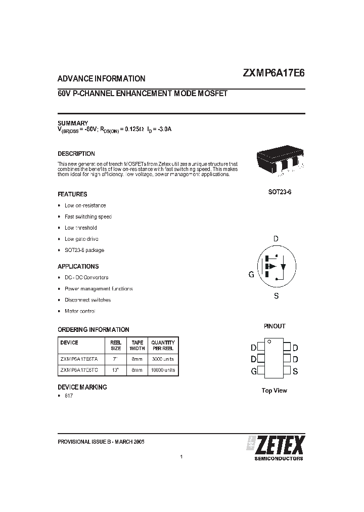 ZXMP6A17E6TC_1339930.PDF Datasheet