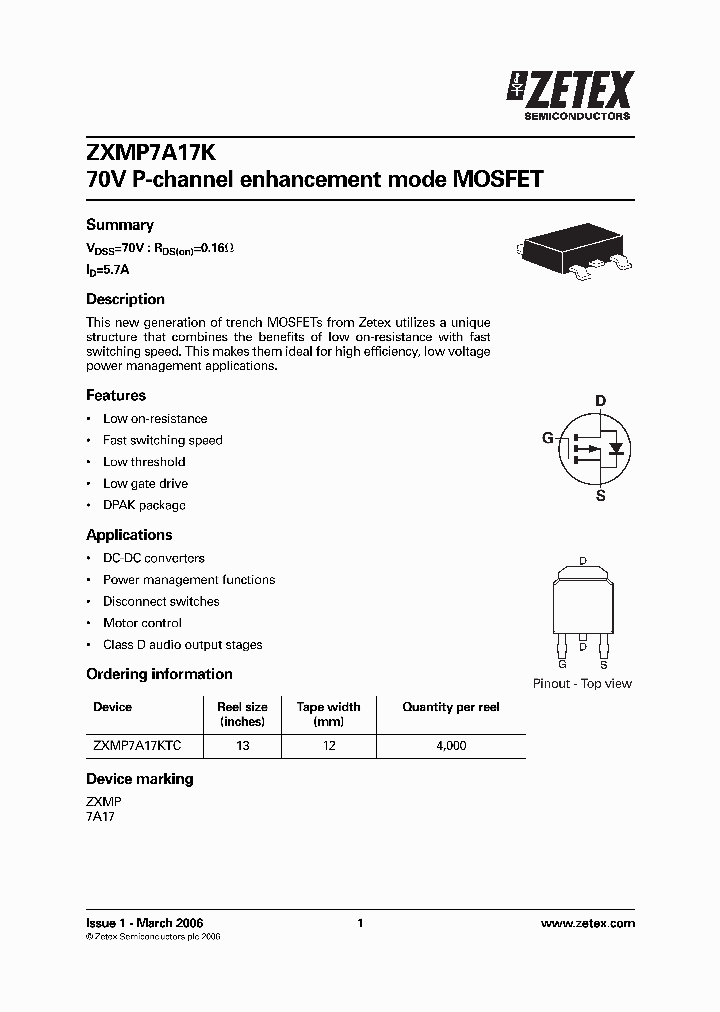 ZXMP7A17K_1089106.PDF Datasheet