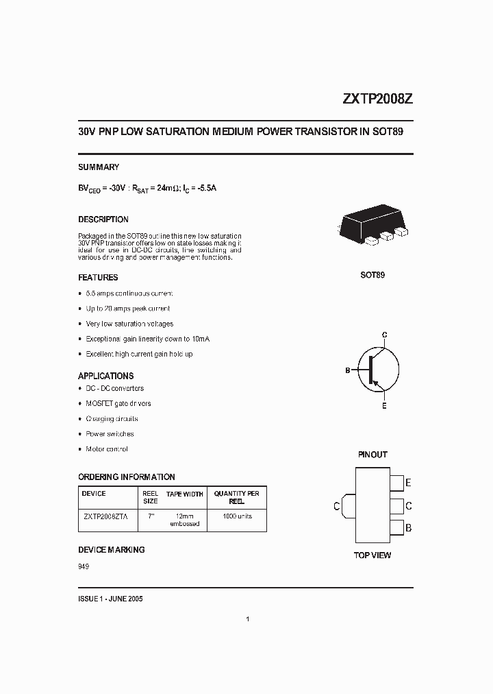 ZXTP2008ZTA_1340043.PDF Datasheet