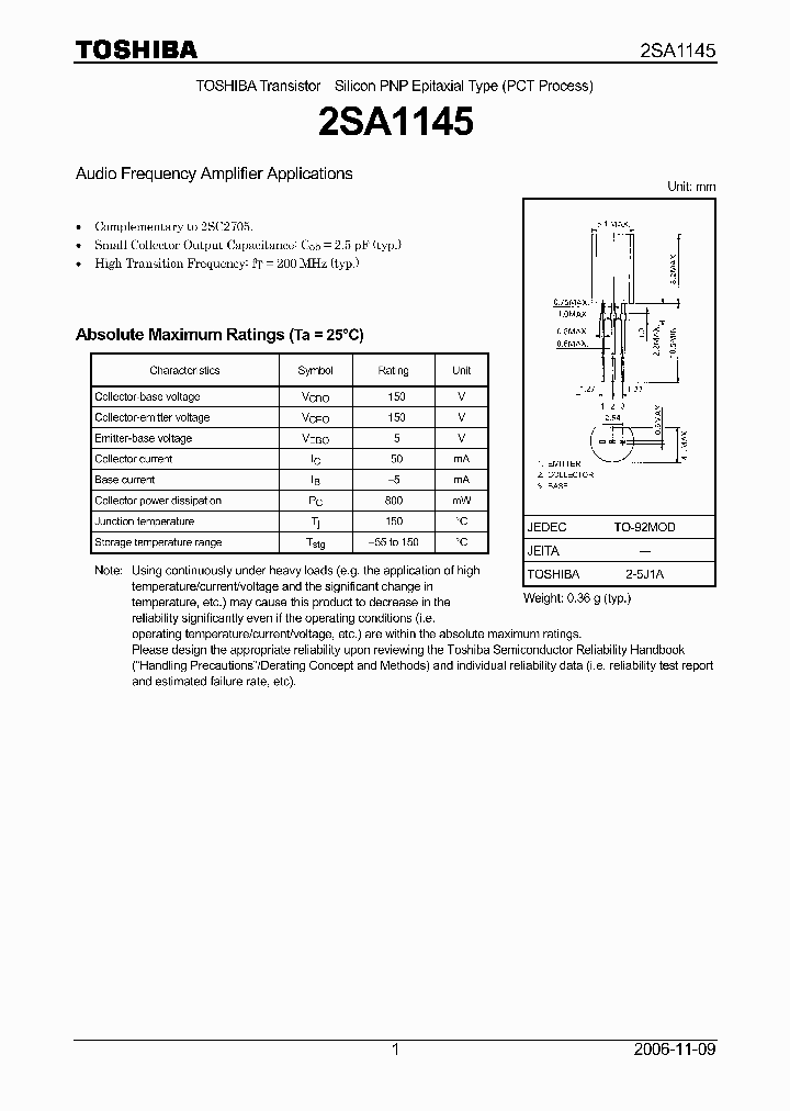 2SA114507_4110014.PDF Datasheet