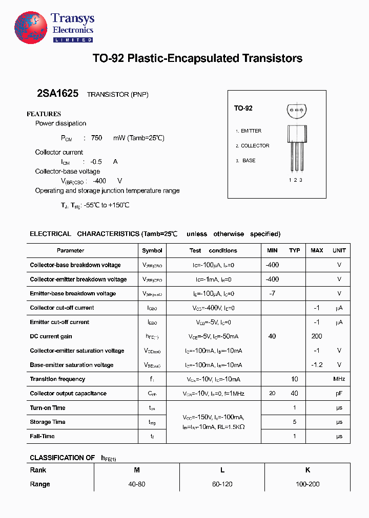 2SA1625_4108307.PDF Datasheet