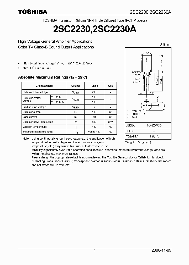 2SC2230A_4110436.PDF Datasheet