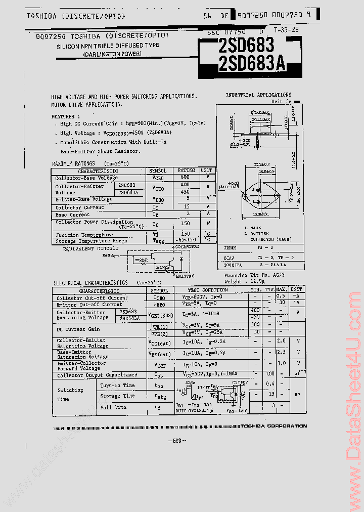 2SD683_4100008.PDF Datasheet