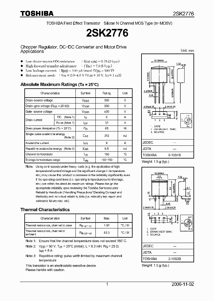 2SK2776_4108581.PDF Datasheet