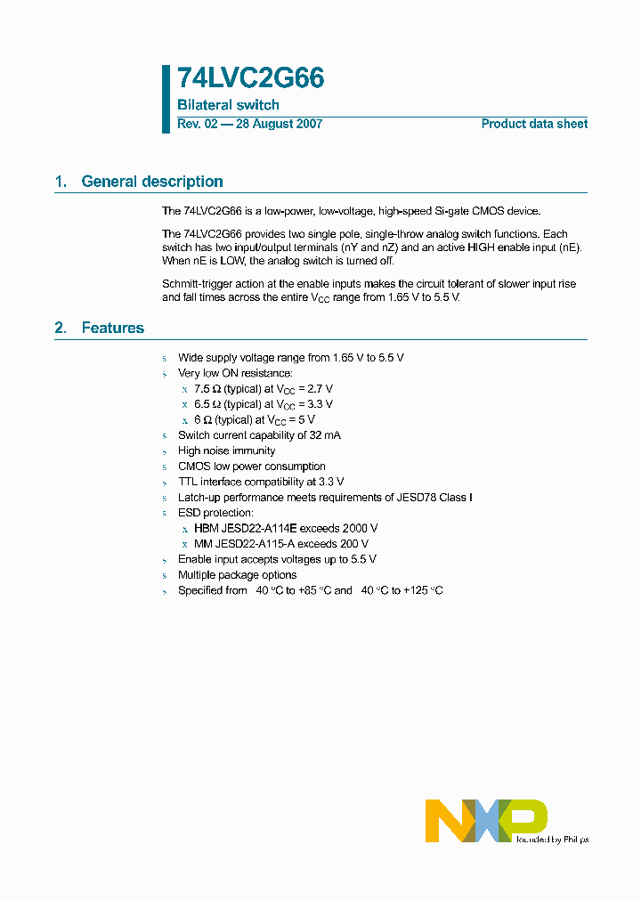 74LVC2G66GM_4127988.PDF Datasheet