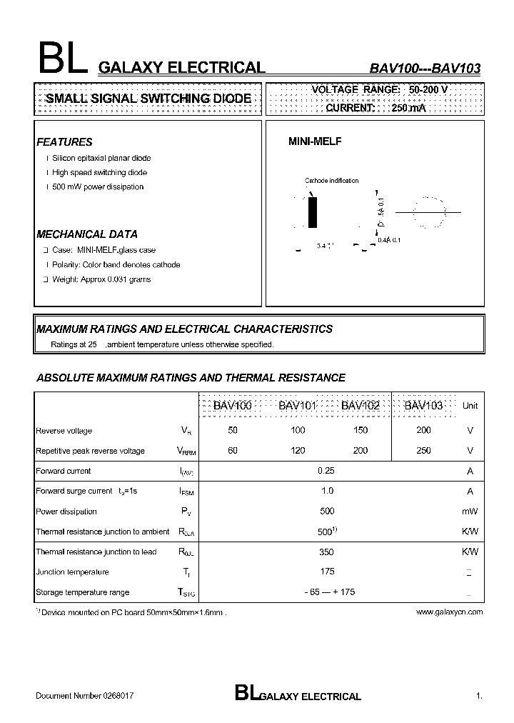 BAV100_4145349.PDF Datasheet