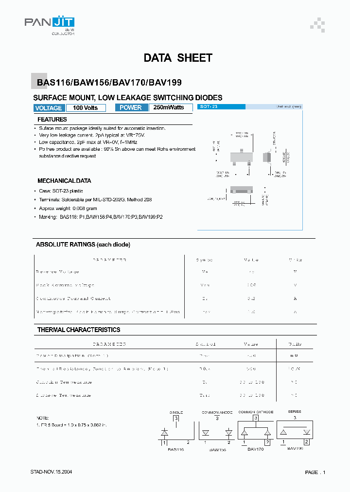 BAS116_4107118.PDF Datasheet