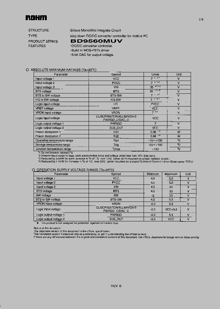 BD9560MUV_4127181.PDF Datasheet