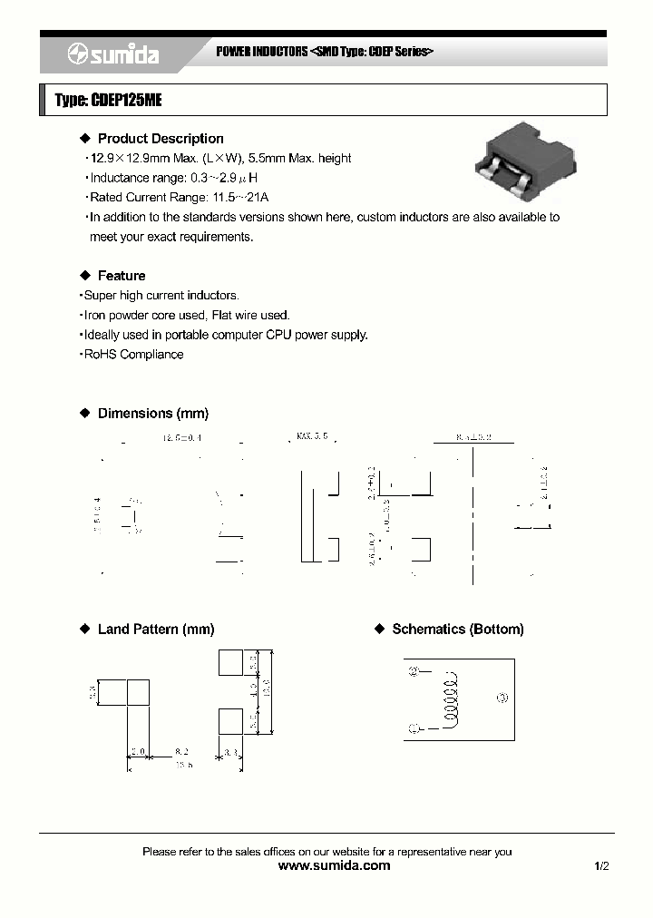 CDEP125MENP-1R2N_4137983.PDF Datasheet