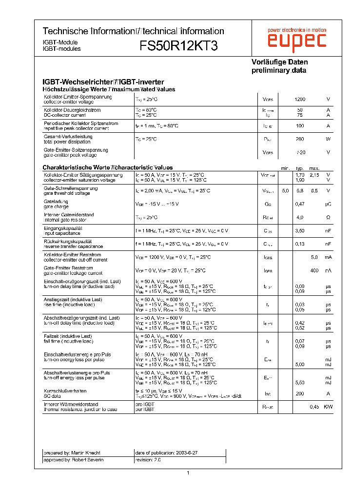 FS50R12KT3_4108141.PDF Datasheet