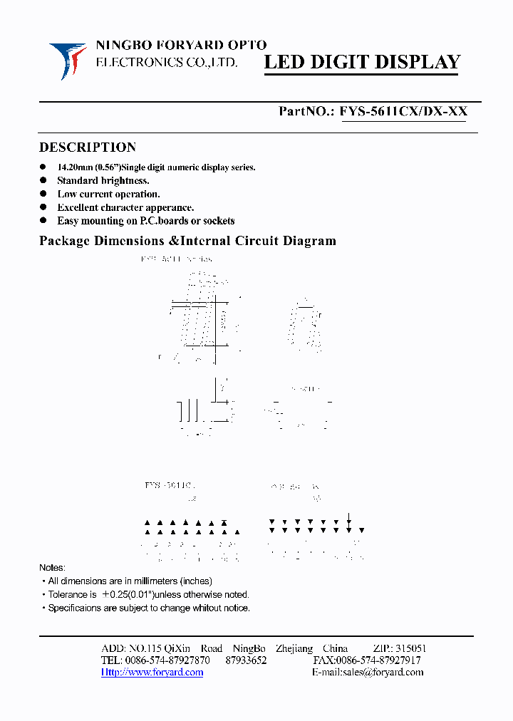 FYS-5611DX-0_4139530.PDF Datasheet