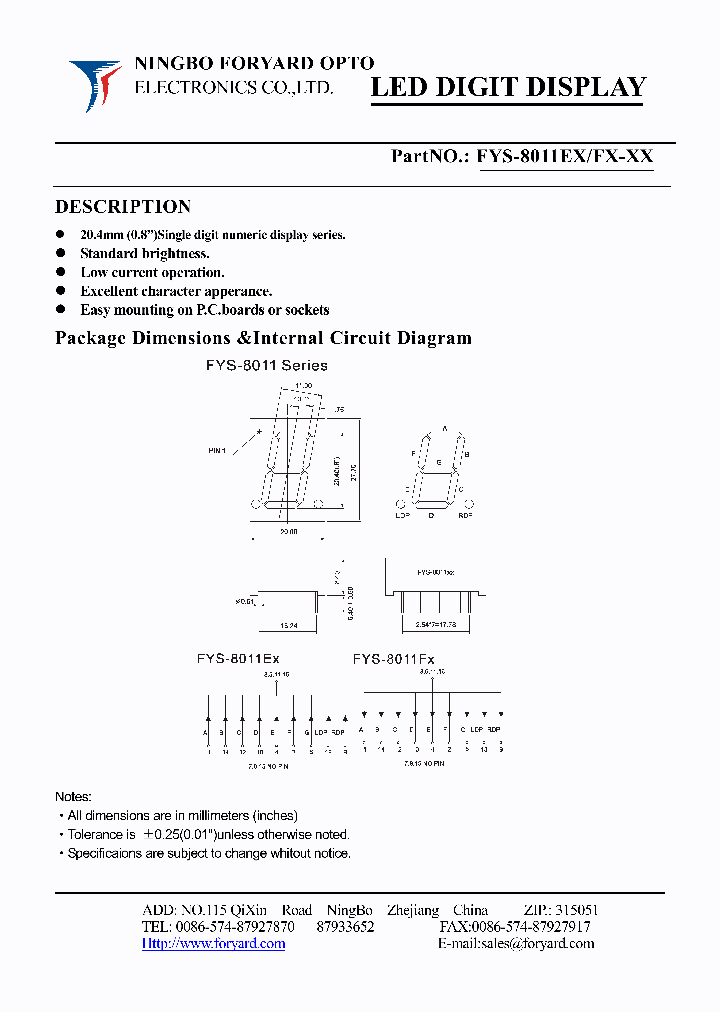 FYS-8011FX_4139159.PDF Datasheet