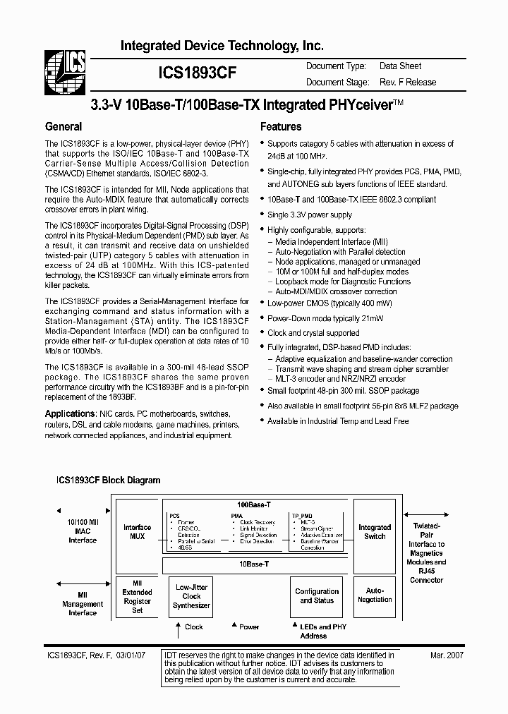 ICS1893CF_4112625.PDF Datasheet