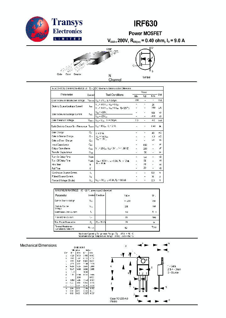 IRF630_4101160.PDF Datasheet