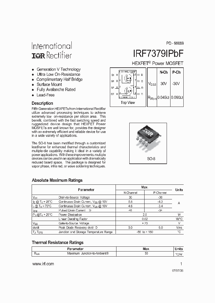 IRF7379IPBF_4127892.PDF Datasheet