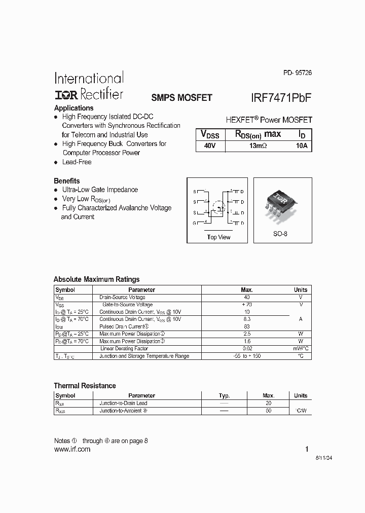 IRF7471PBF_4120578.PDF Datasheet