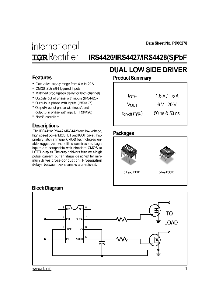 IRS4426_4152577.PDF Datasheet