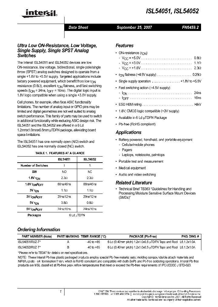 ISL540510709_4146232.PDF Datasheet