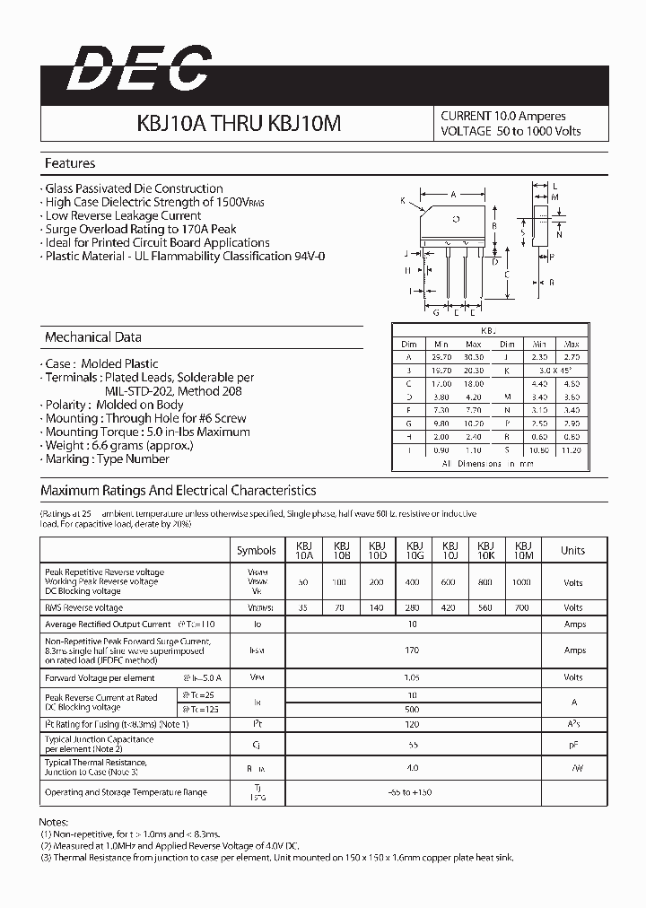 KBJ10A_4114746.PDF Datasheet