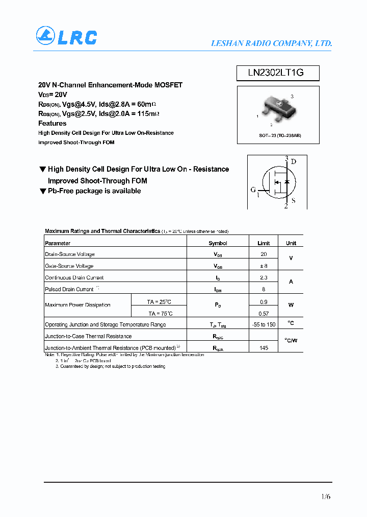 LN2302LT1G_4103809.PDF Datasheet