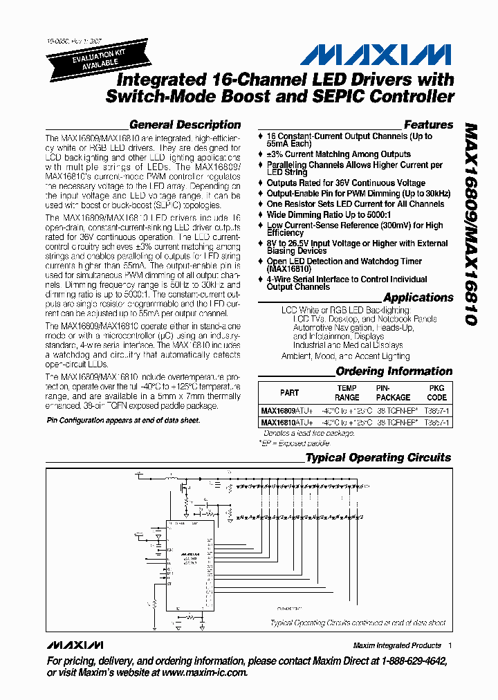 MAX16810ATU_4114636.PDF Datasheet